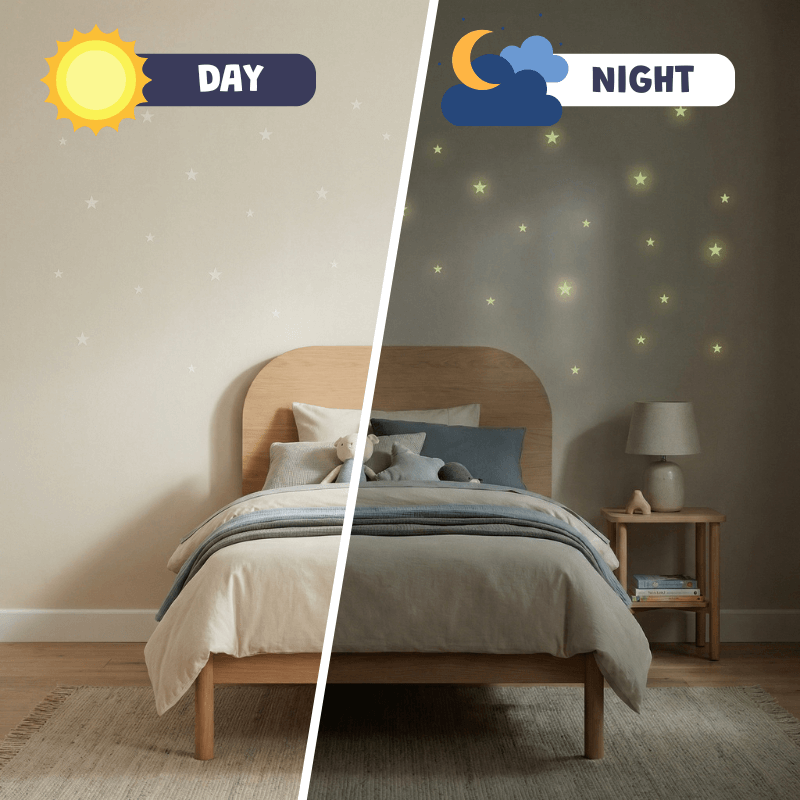 300+ Glow-in-the-Dark Stars for Kids' Rooms